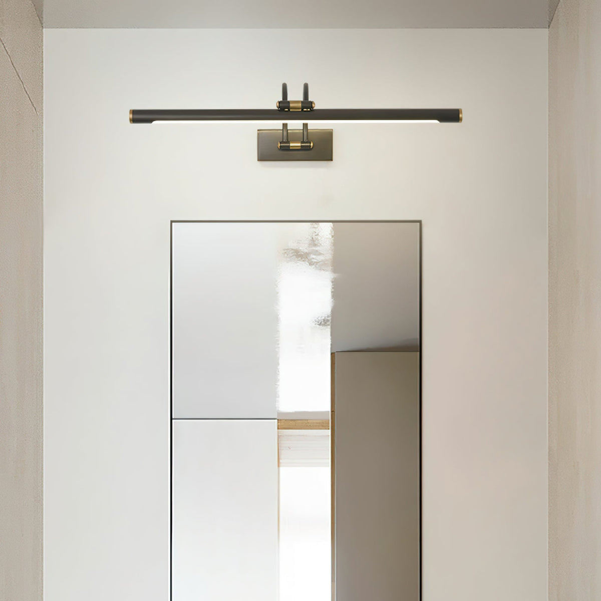 Solarielle aplique de pared lineal en latón para espejo