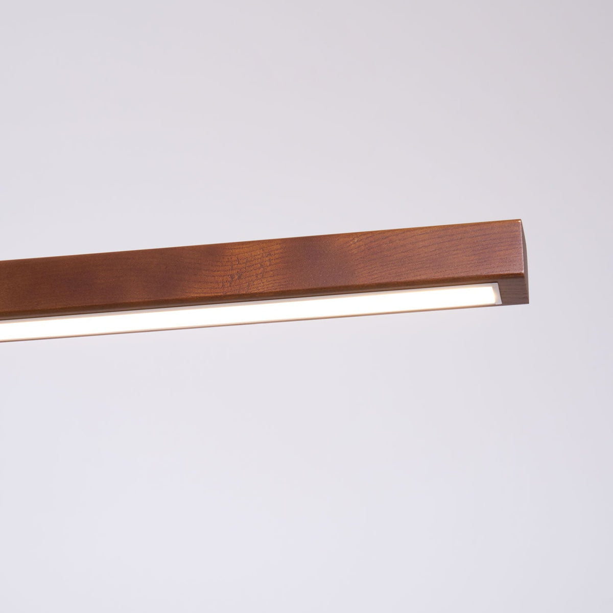 Aro lámpara colgante lineal de madera