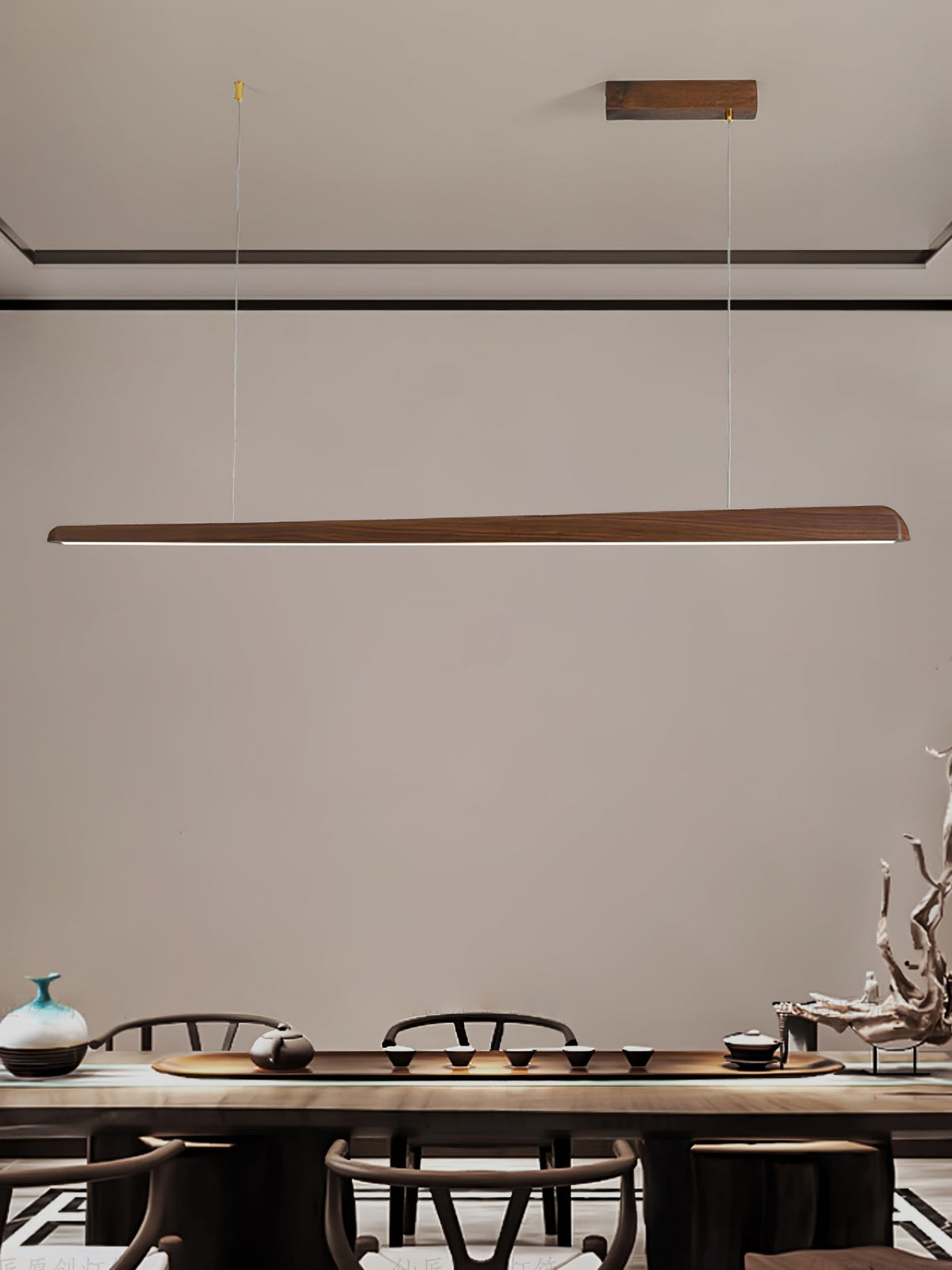 Sylanaya lámpara colgante de madera minimalista