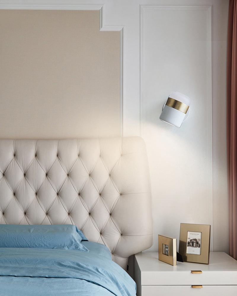 Liorinora aplique de pared negro vidrio regulable