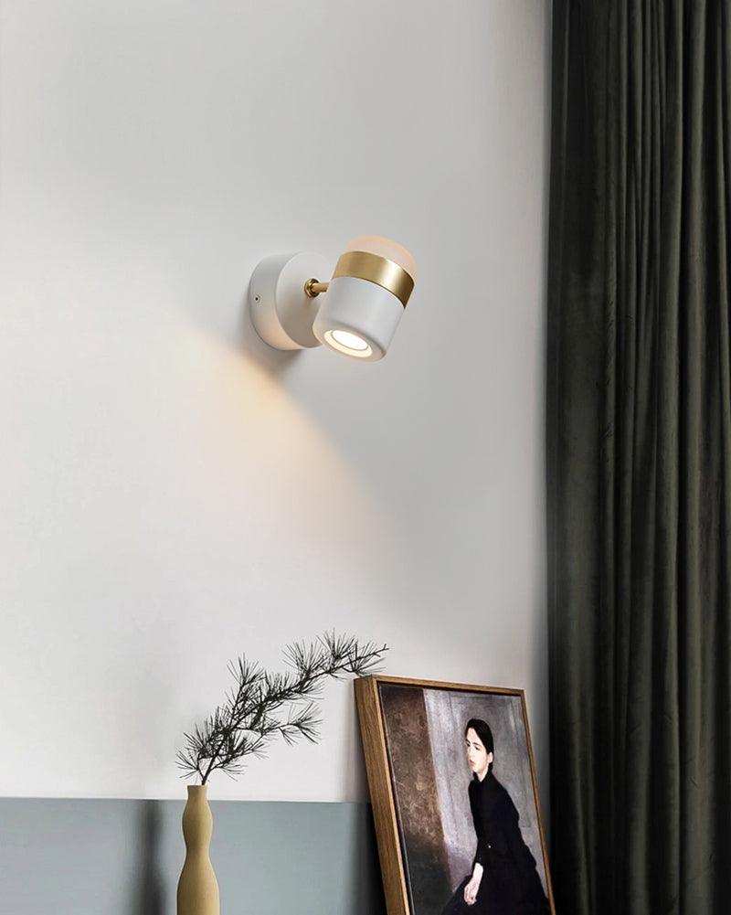 Liorinora aplique de pared negro vidrio regulable