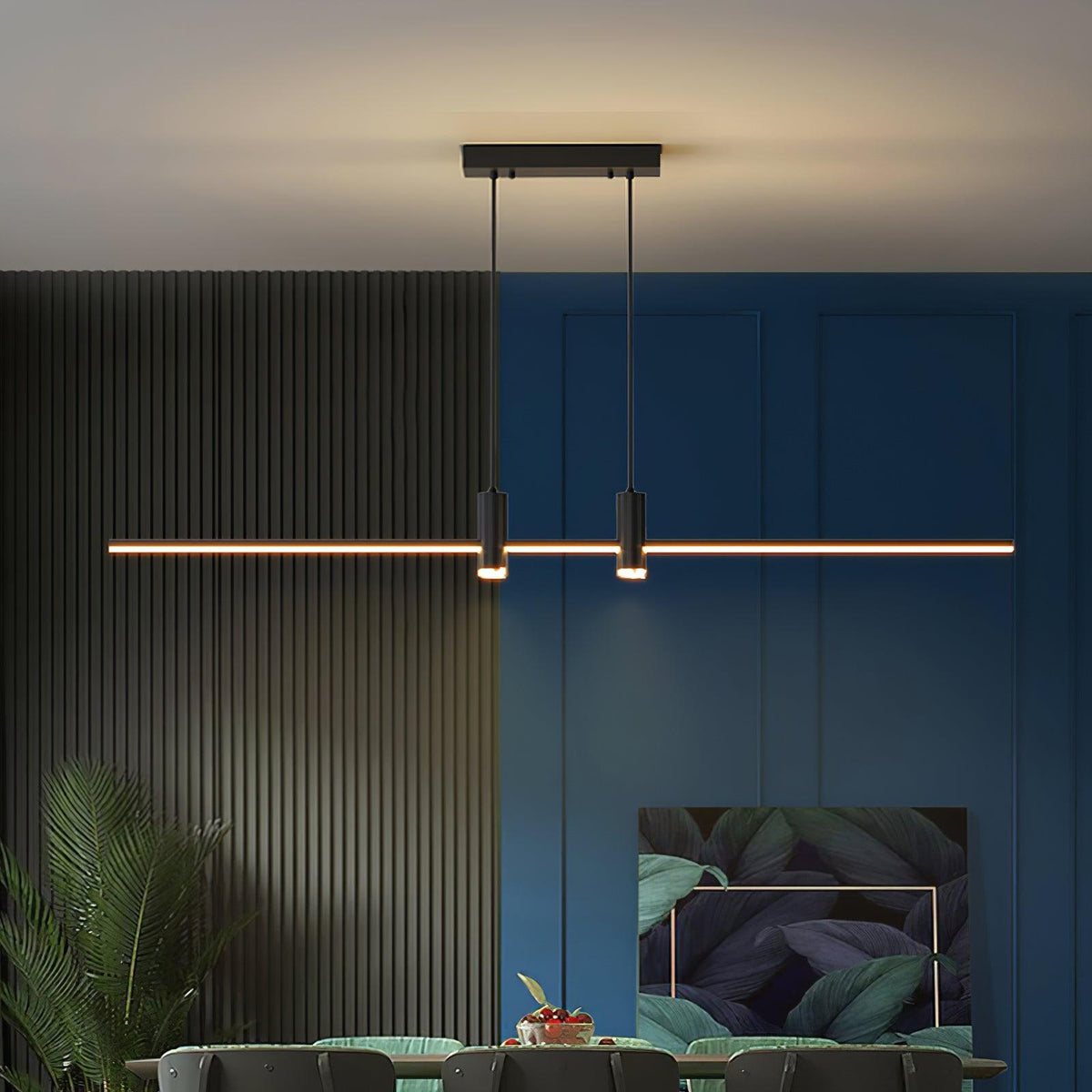 Auroaine lámpara colgante dorada minimalista para comedor