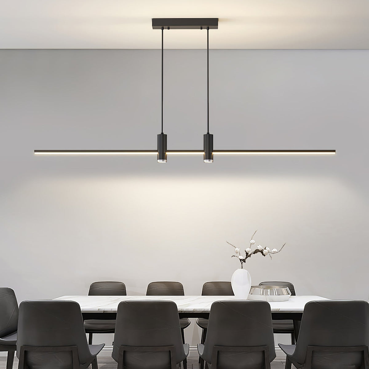 Auroaine lámpara colgante dorada minimalista para comedor
