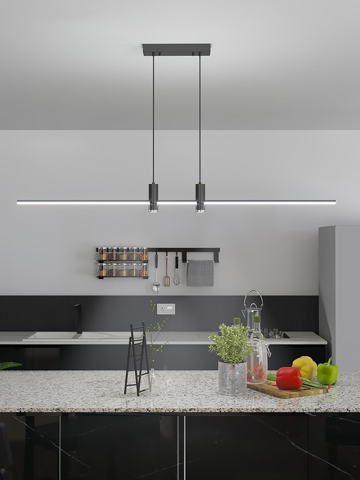Auroaine lámpara colgante dorada minimalista para comedor