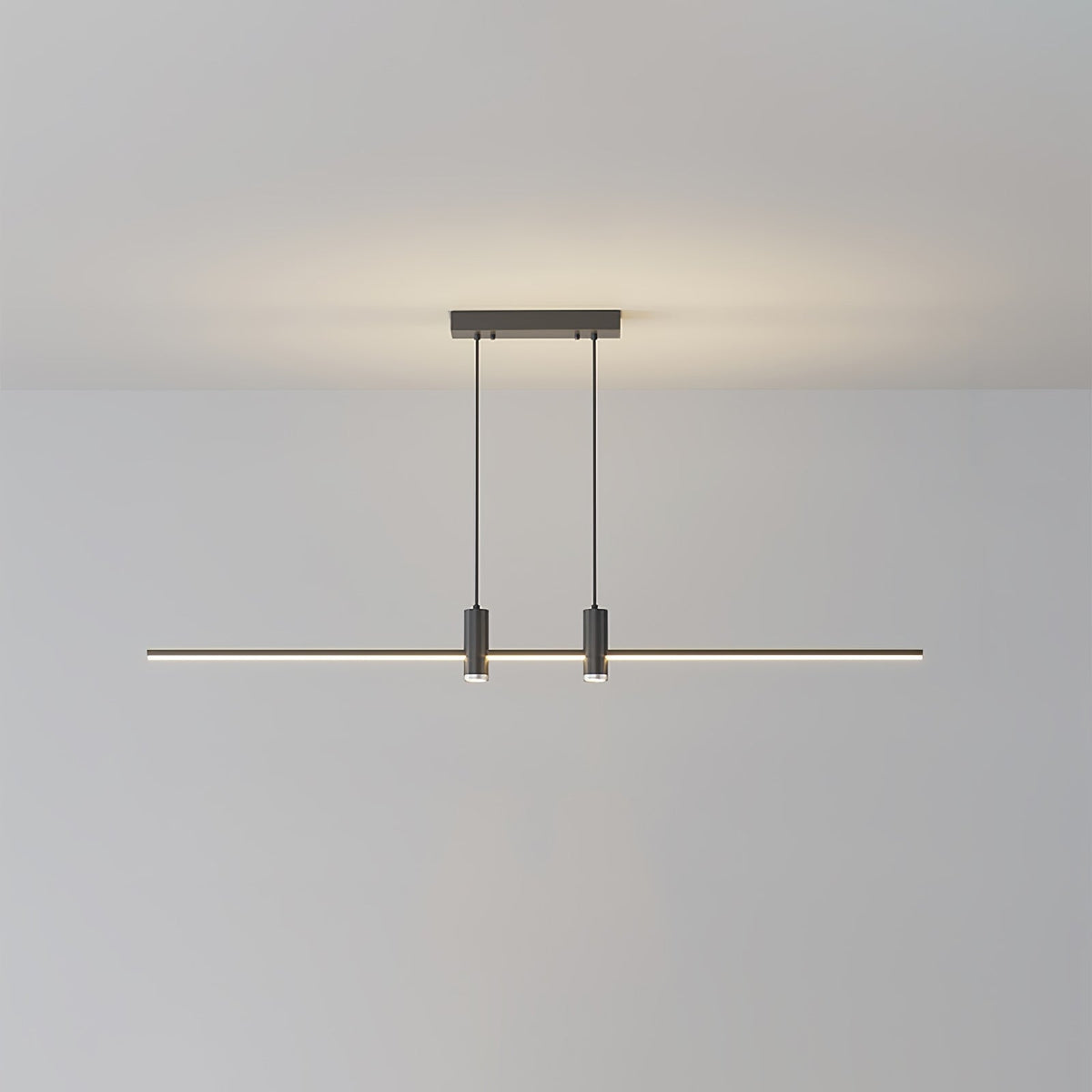 Auroaine lámpara colgante dorada minimalista para comedor