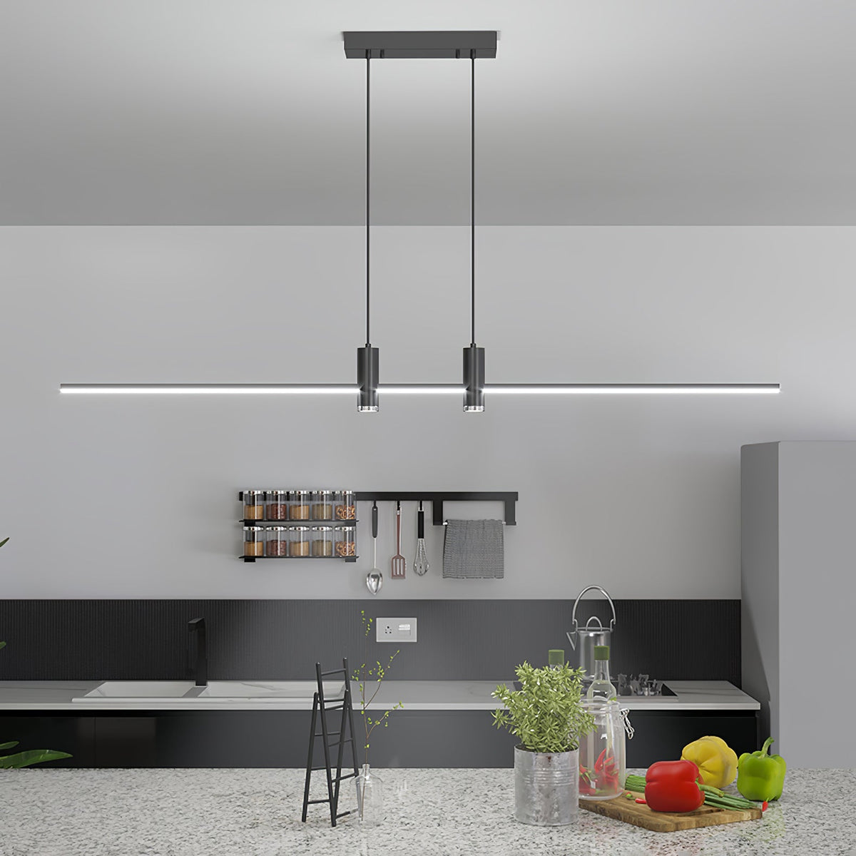 Auroaine lámpara colgante dorada minimalista para comedor