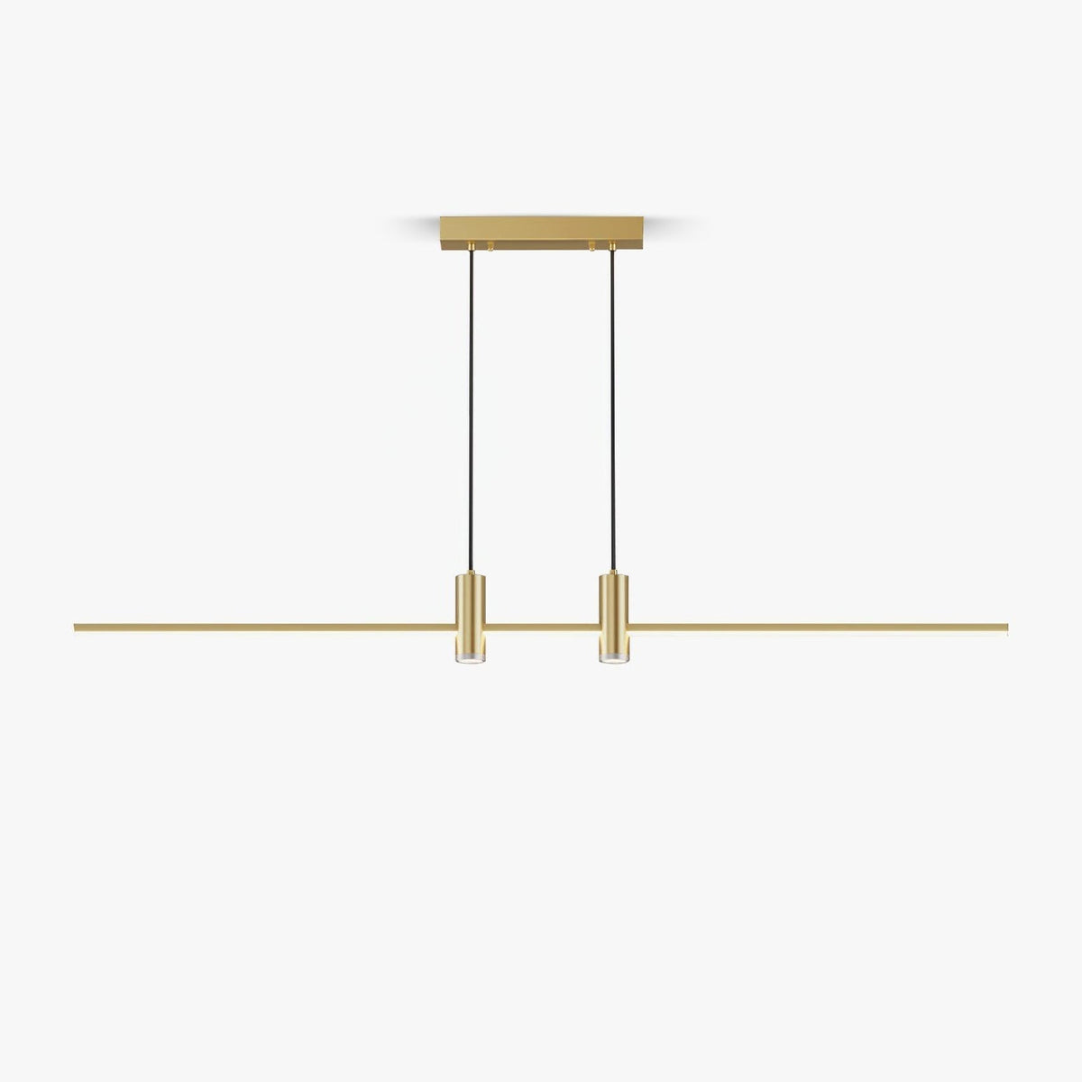 Auroaine lámpara colgante dorada minimalista para comedor