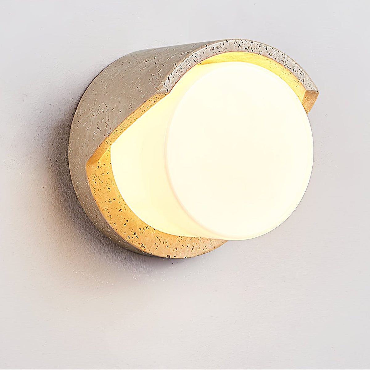 Quendis aplique de pared en travertino