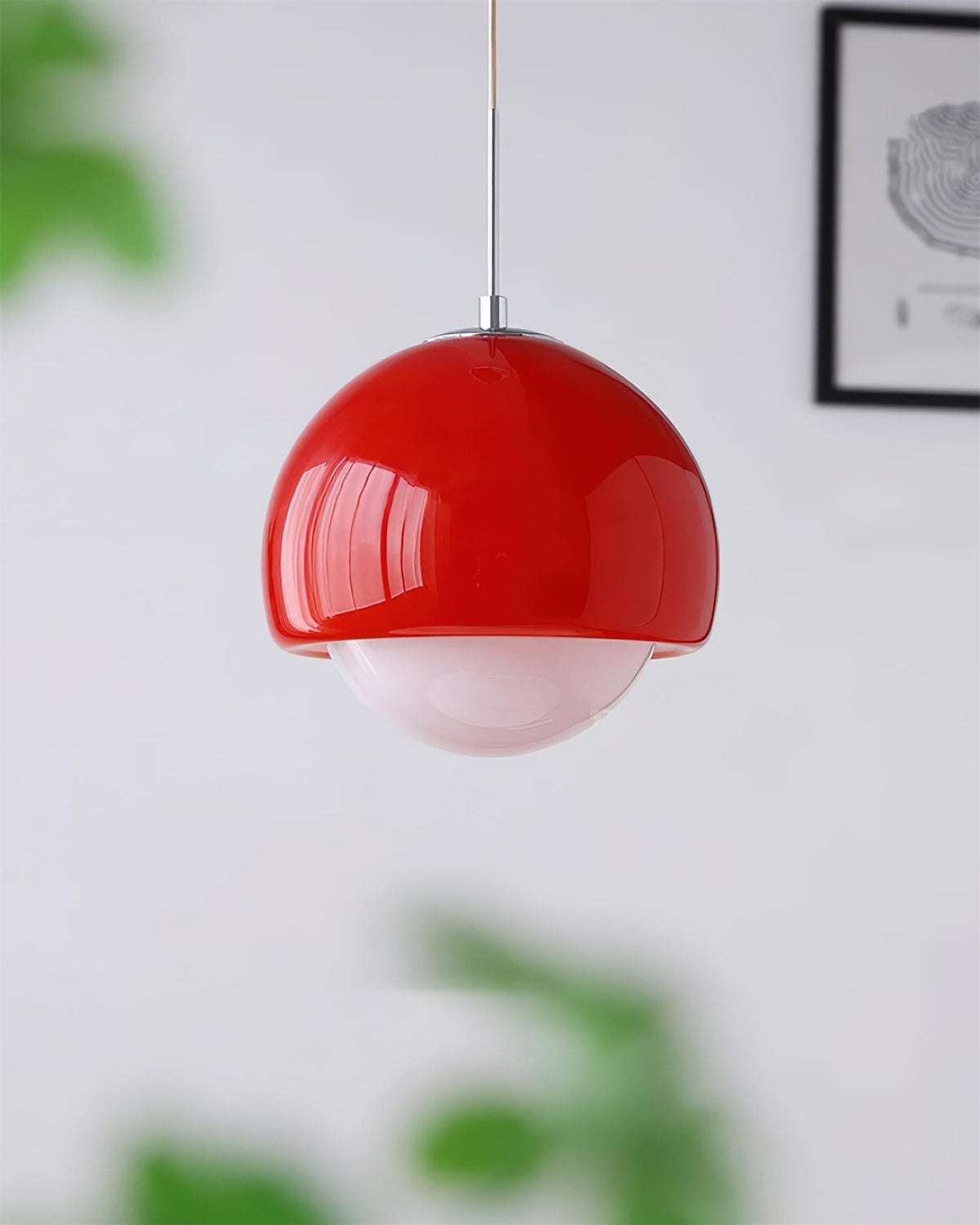 Lipko lámpara colgante de vidrio esfera moderna colorida