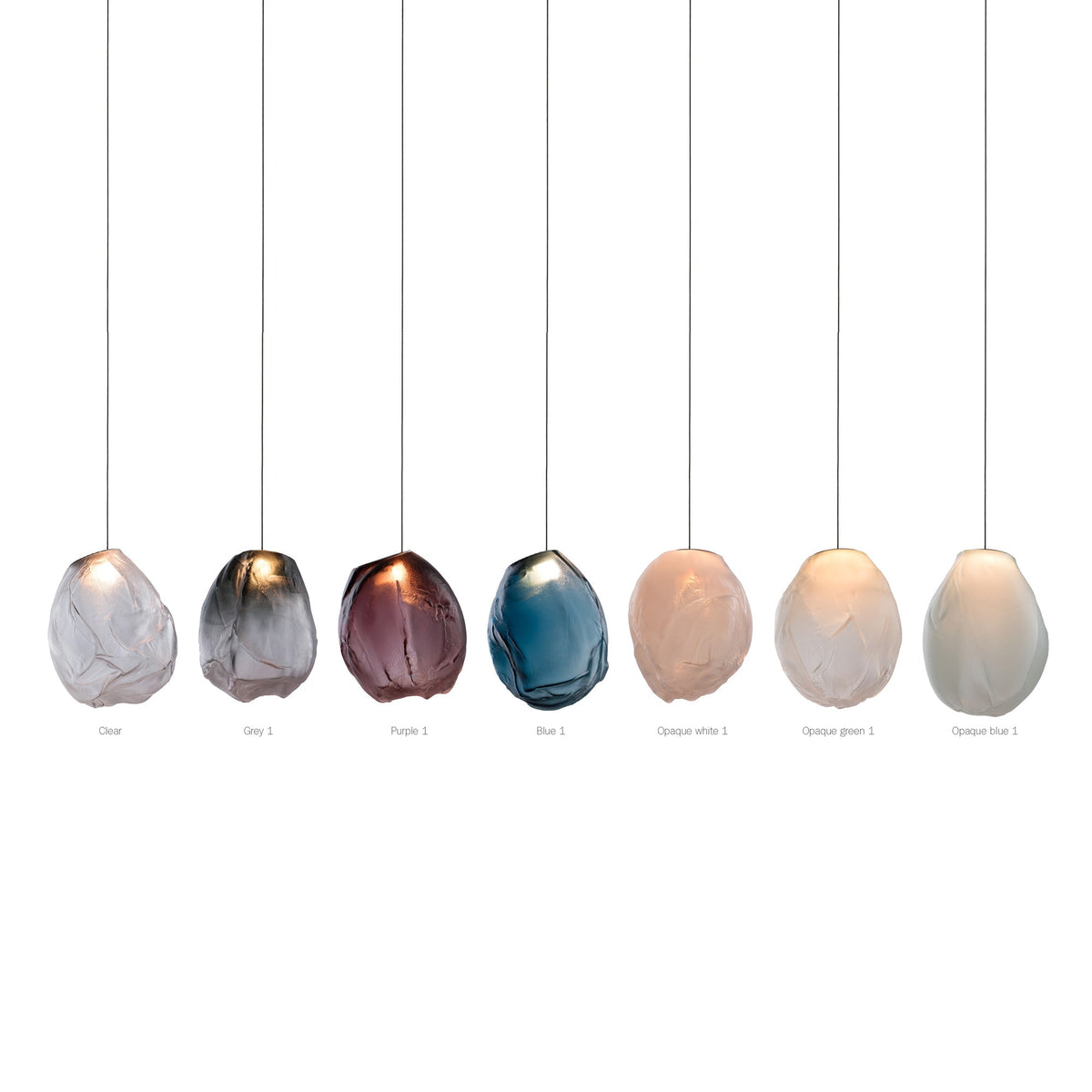 Celenelle Liquid vidrio Stone lámpara colgante