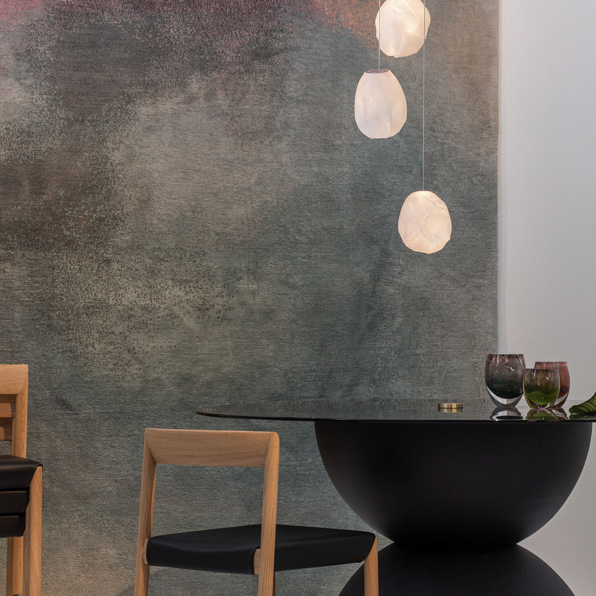 Celenelle Liquid vidrio Stone lámpara colgante