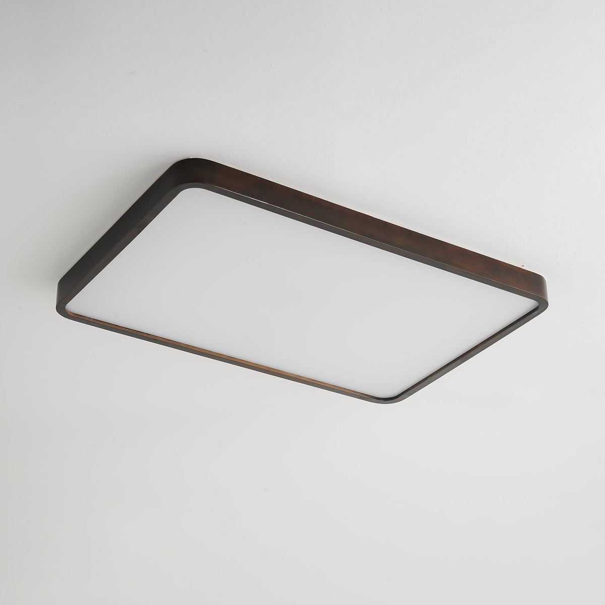 Rinirel lámpara de techo moderna minimalista rectangular de madera