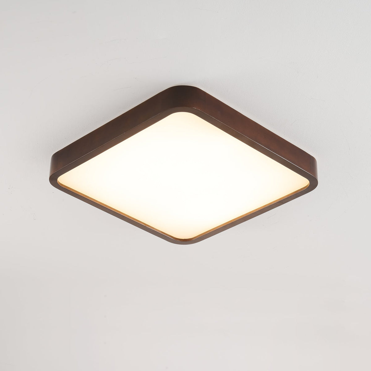 Rinirel lámpara de techo moderna minimalista rectangular de madera