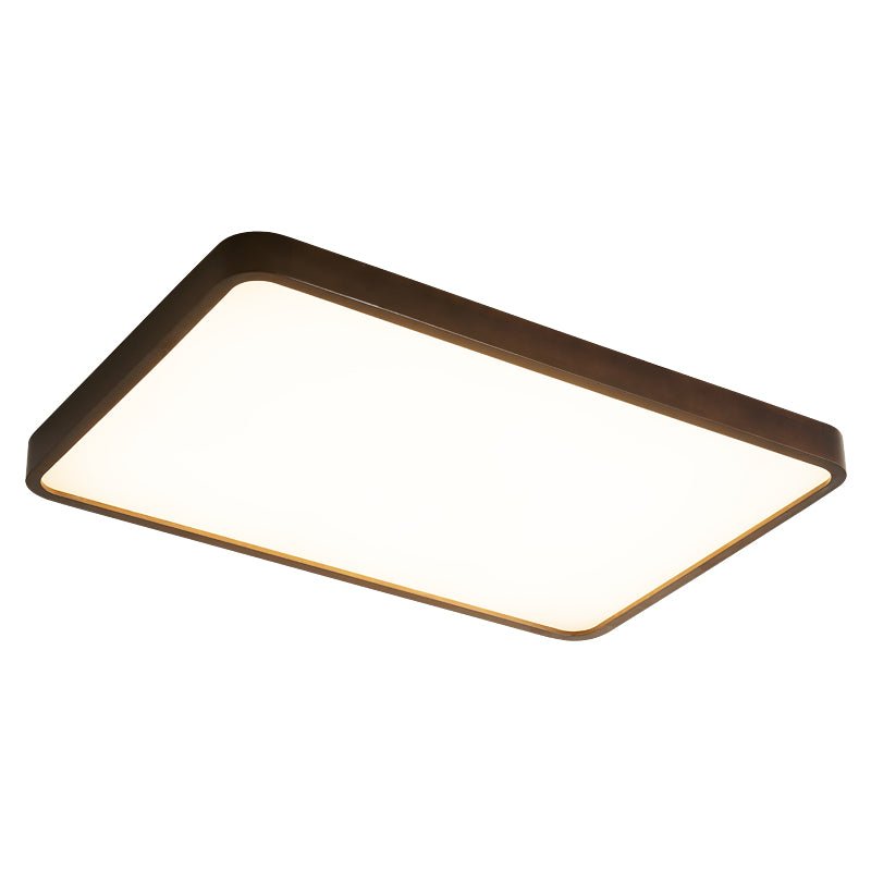 Rinirel lámpara de techo moderna minimalista rectangular de madera