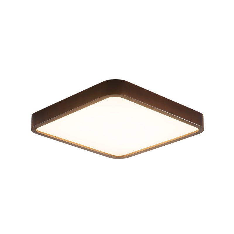 Rinirel lámpara de techo moderna minimalista rectangular de madera