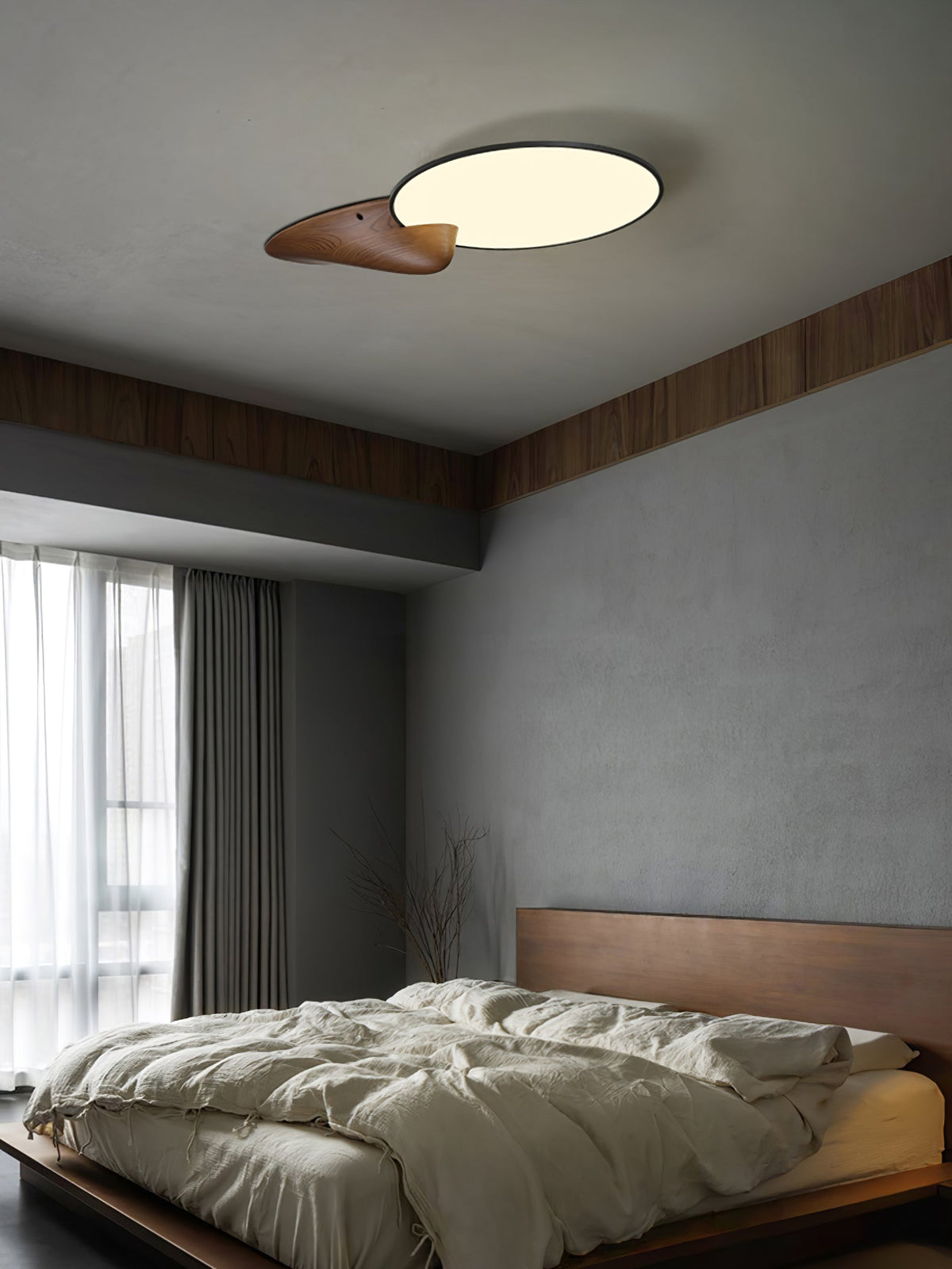 Zovenel Premium lámpara de techo de madera elegancia Peak