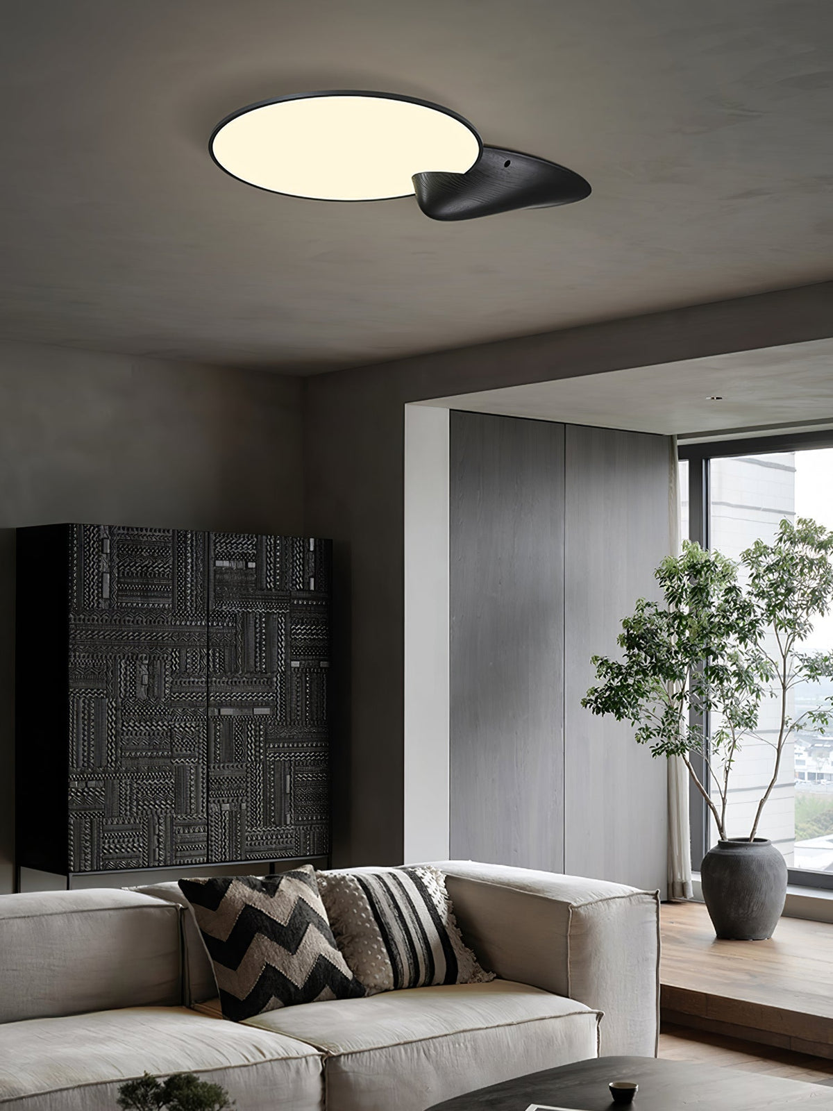 Zovenel Premium lámpara de techo de madera elegancia Peak