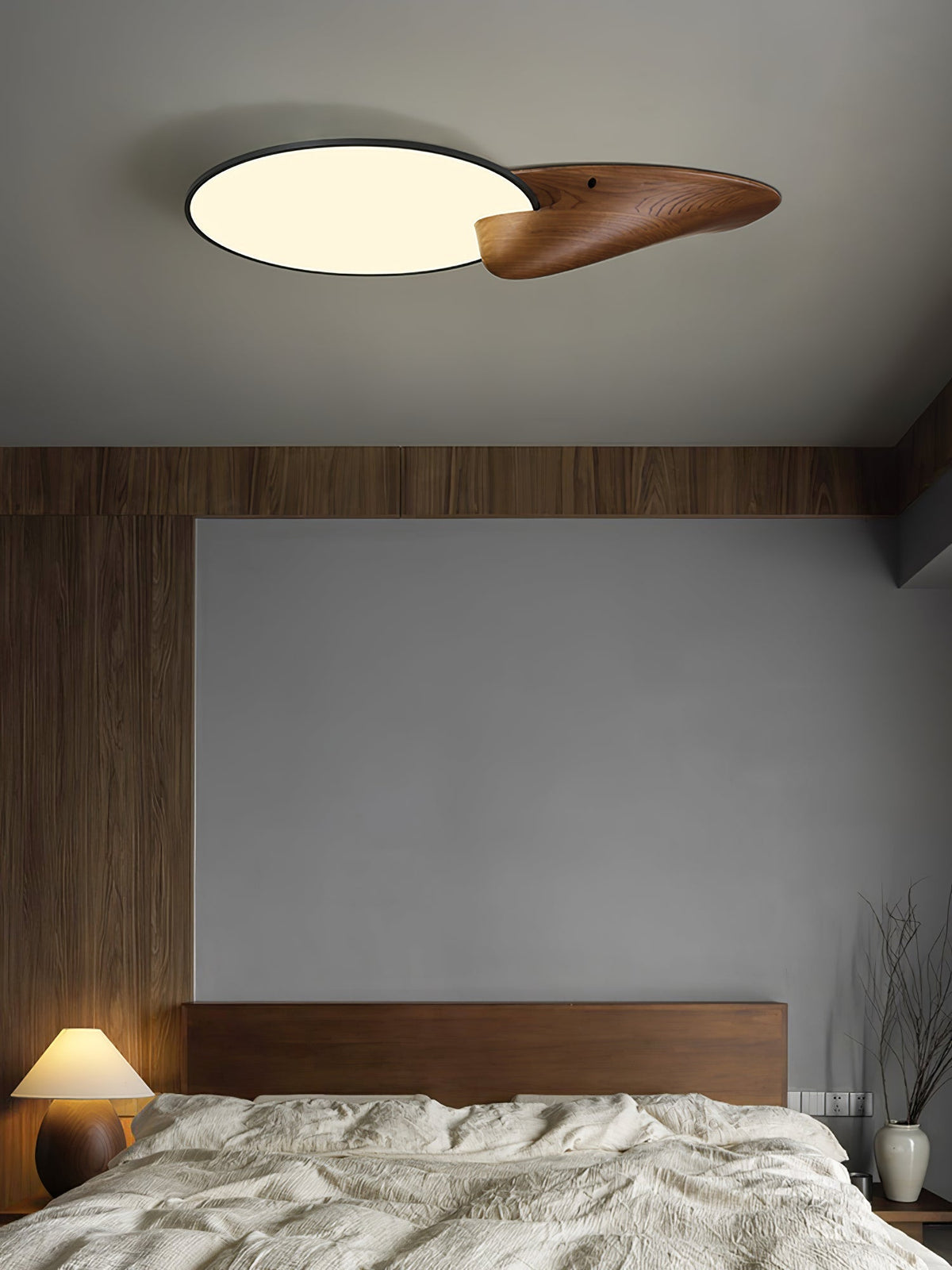 Zovenel Premium lámpara de techo de madera elegancia Peak