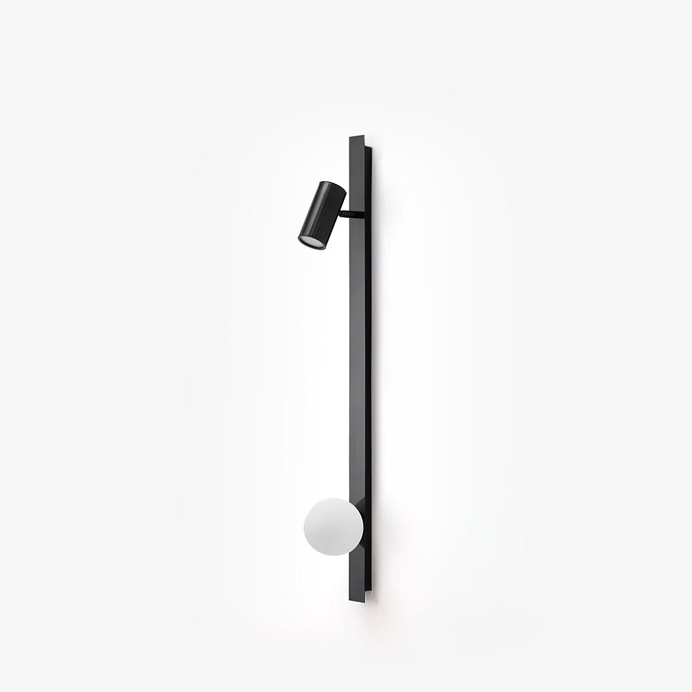 Aloz aplique de pared minimalista de vidrio y latón
