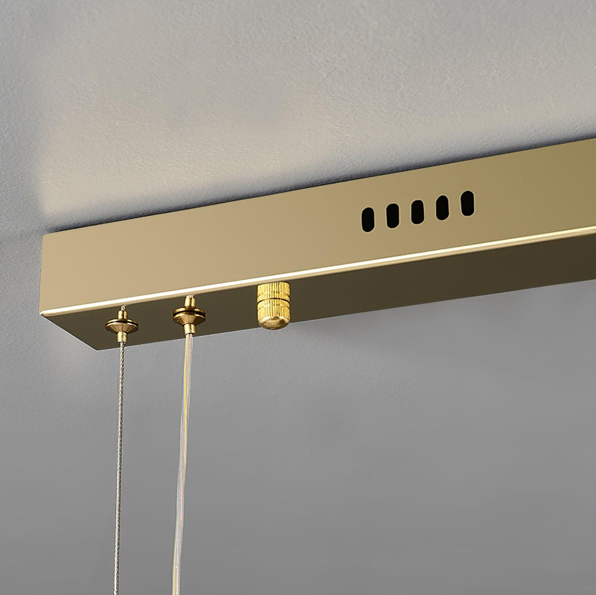 Stream lámpara colgante de cristal larga