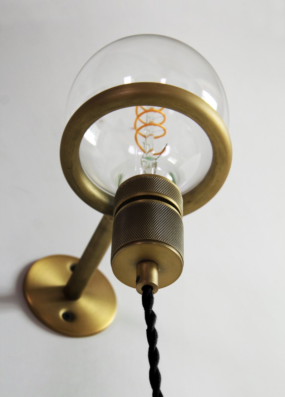 Evmaror aplique de pared elegancia minimalista de vidrio