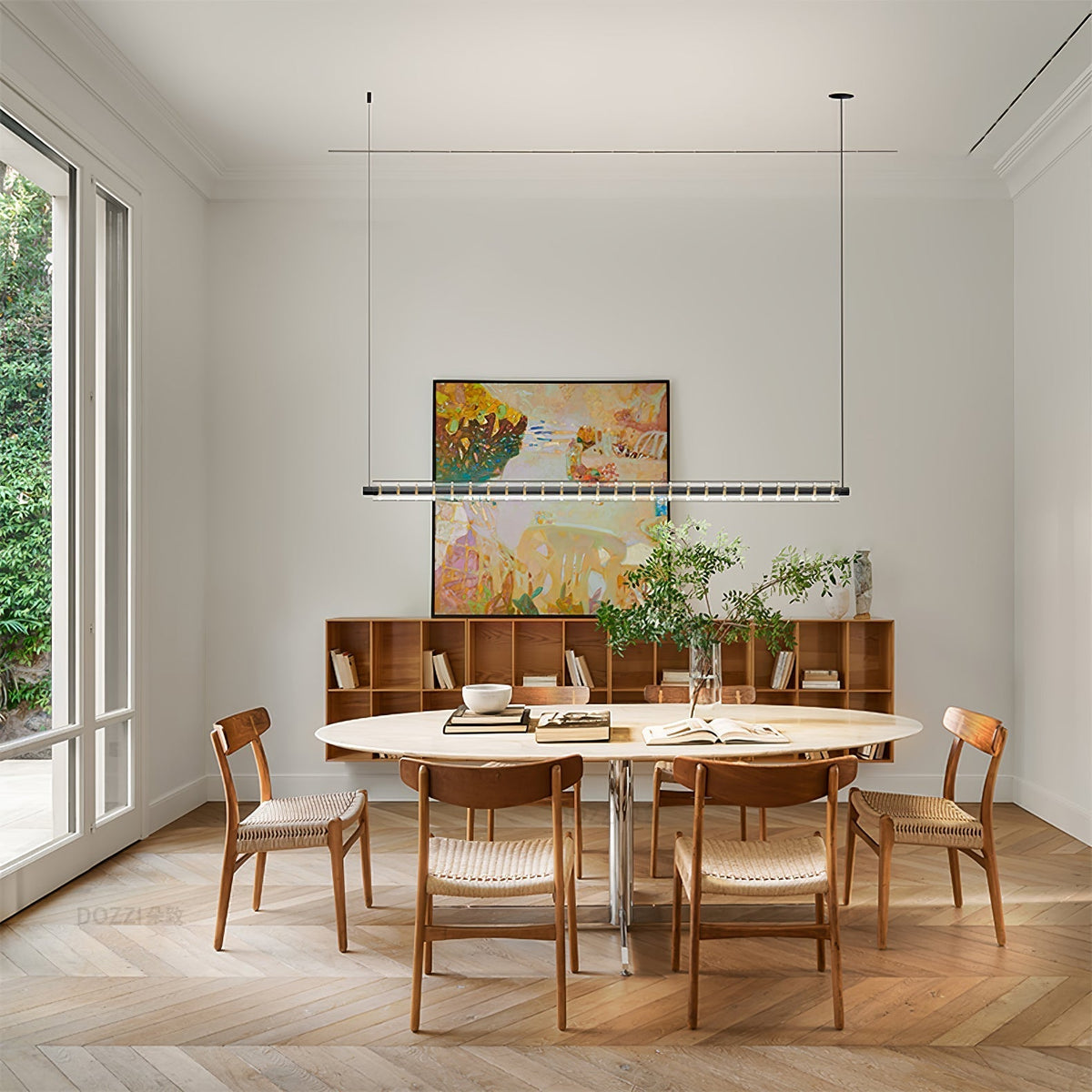 Vadorir lámpara de mesa con pantalla de tela plisada
