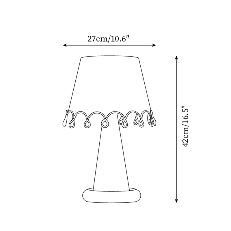 Teriiraya lámpara de mesa