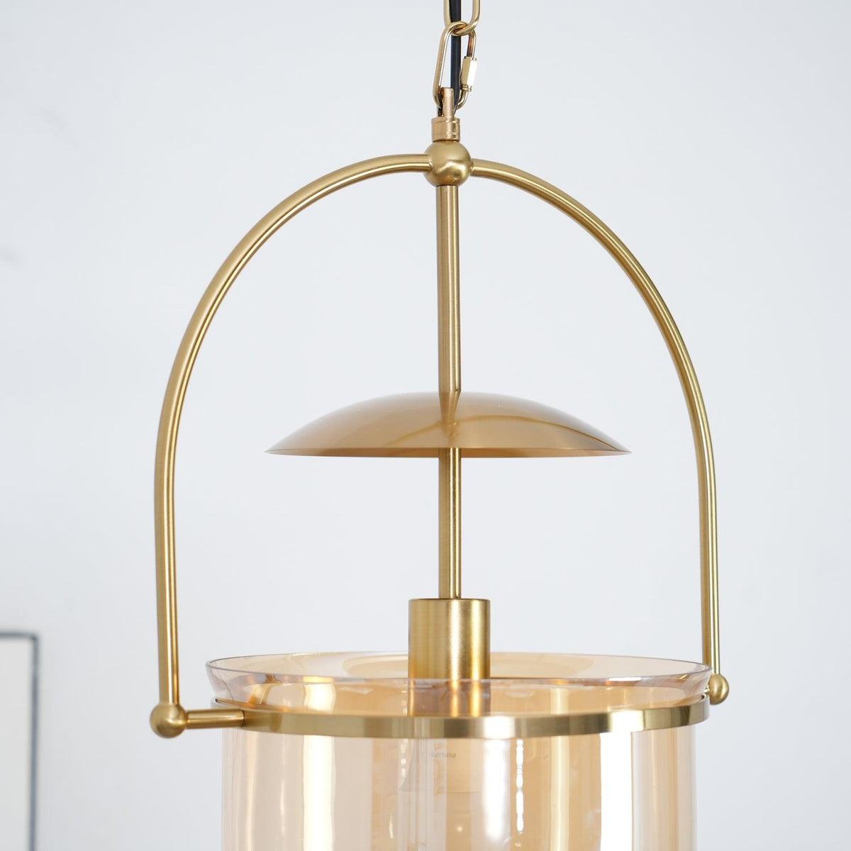 June Unusual  Glass Amber Clear Pendant Light