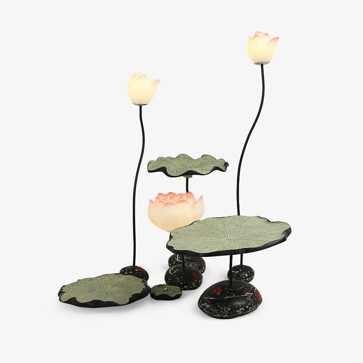 Arixen lámpara de pie elegante de lotus