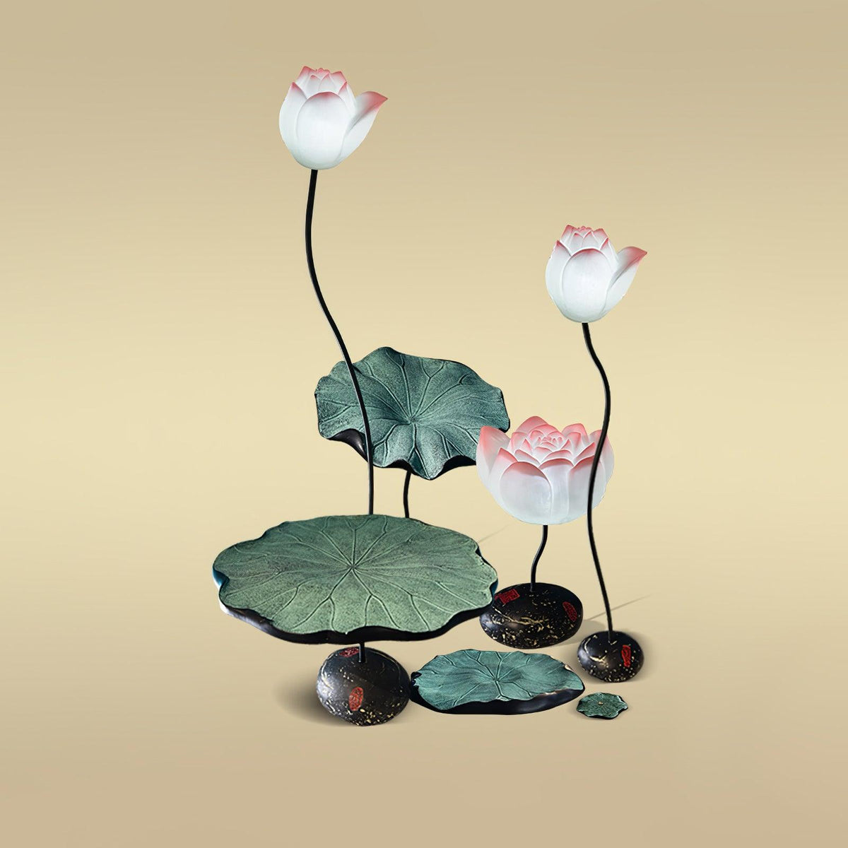 Arixen lámpara de pie elegante de lotus