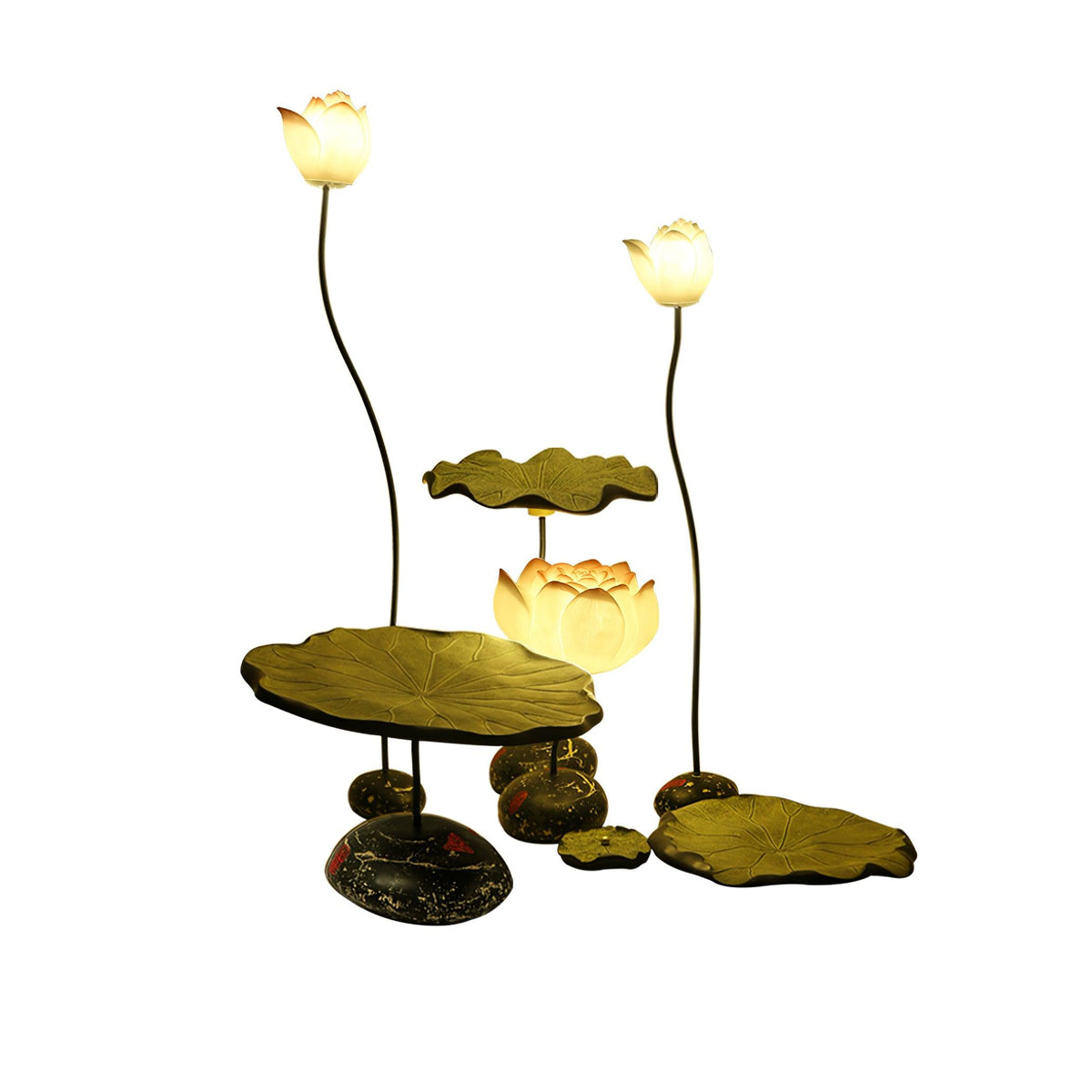 Arixen lámpara de pie elegante de lotus