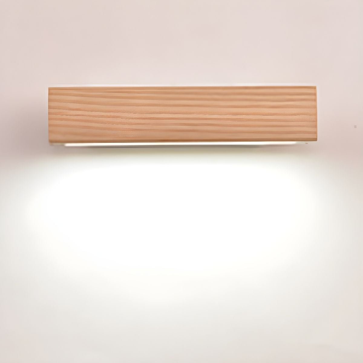 Nave aplique de pared de madera y acrílico