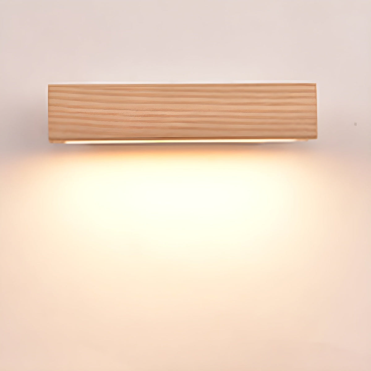 Nave aplique de pared de madera y acrílico