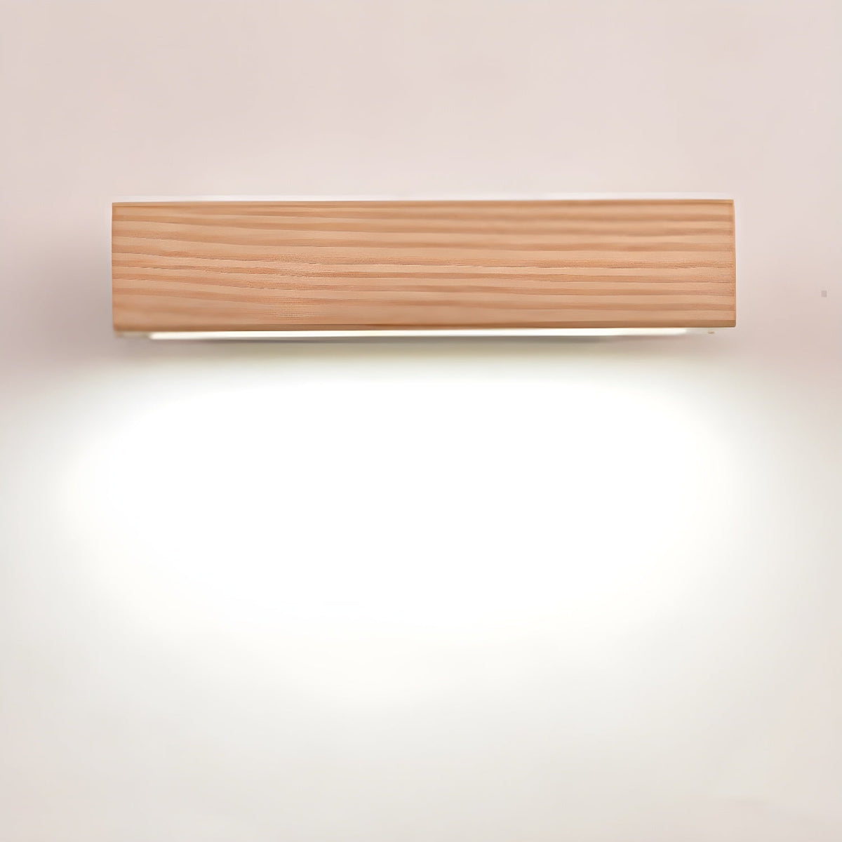 Nave aplique de pared de madera y acrílico