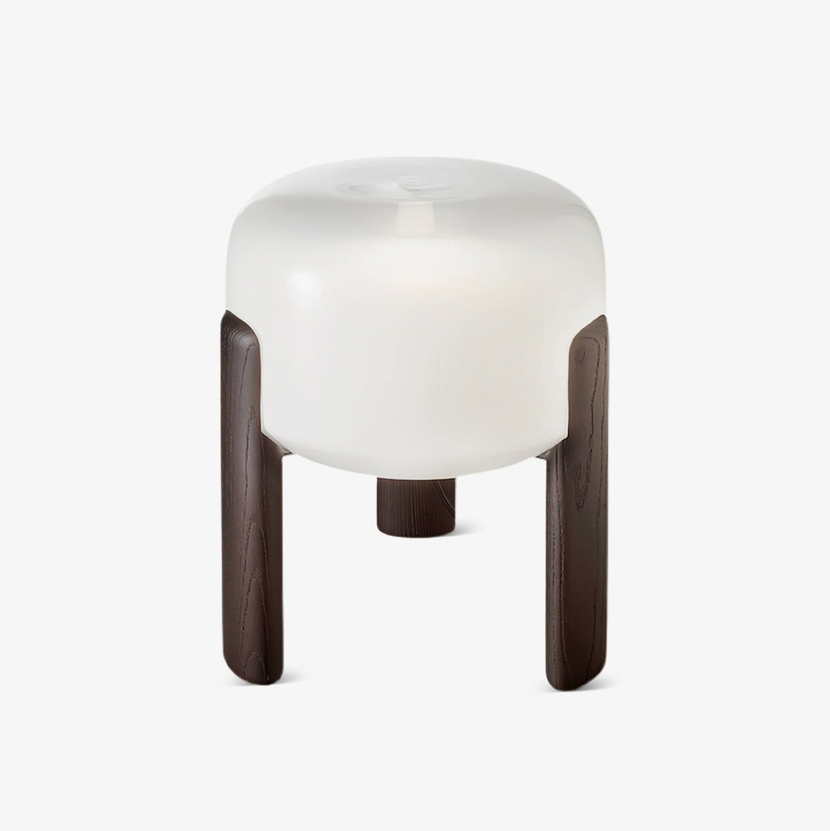 Elden lámpara de mesa de madera y vidrio