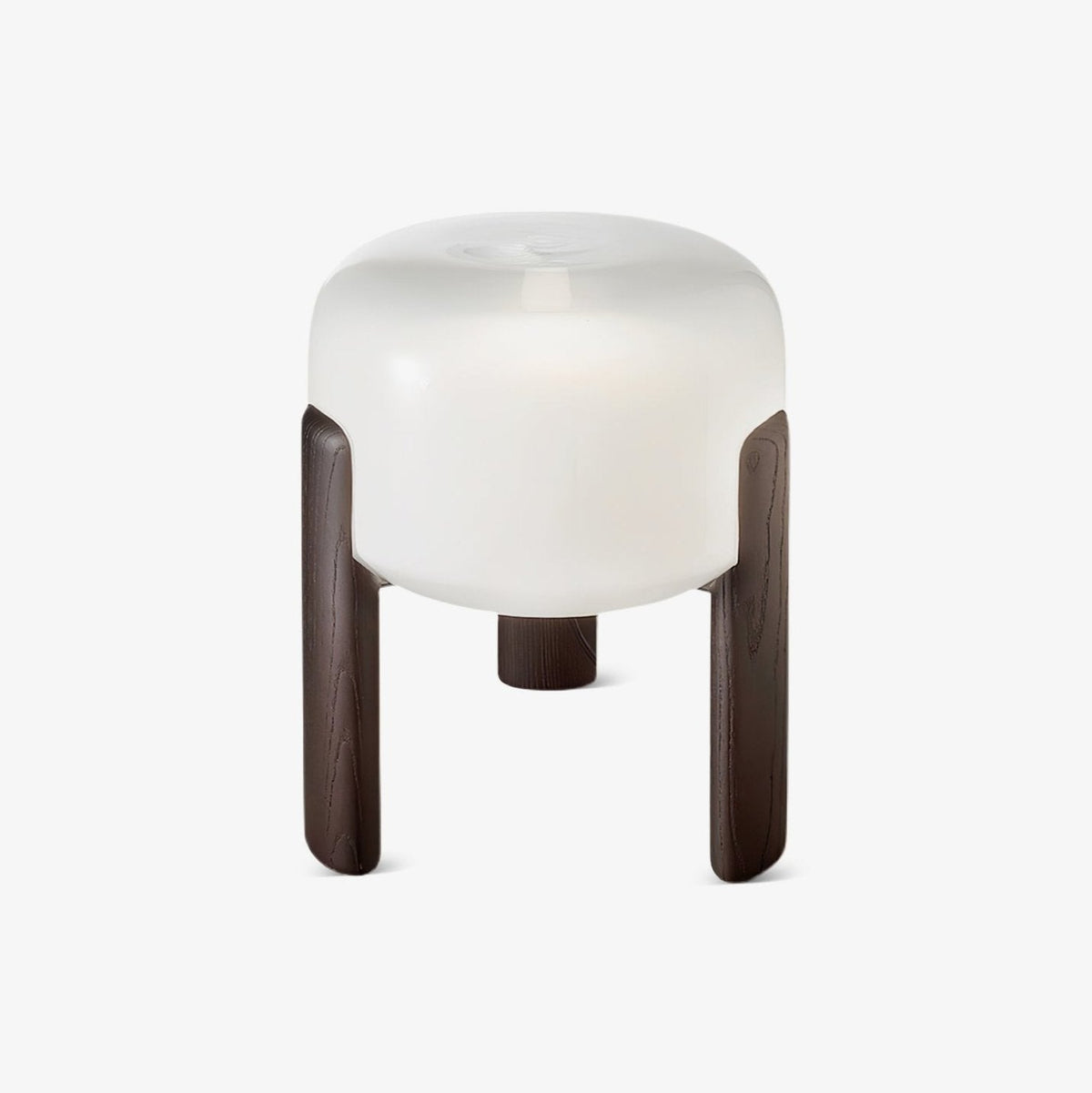 Elden lámpara de mesa de madera y vidrio