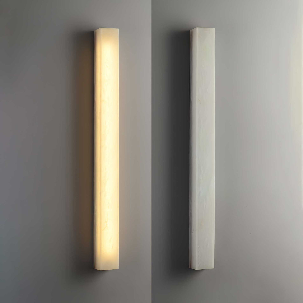 Alborella aplique de pared cilíndrico de alabastro