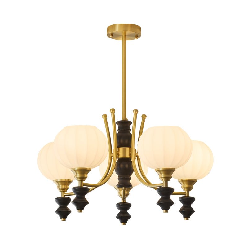 Zavenen lámpara de araña tradicional elegancia vintage madera latón