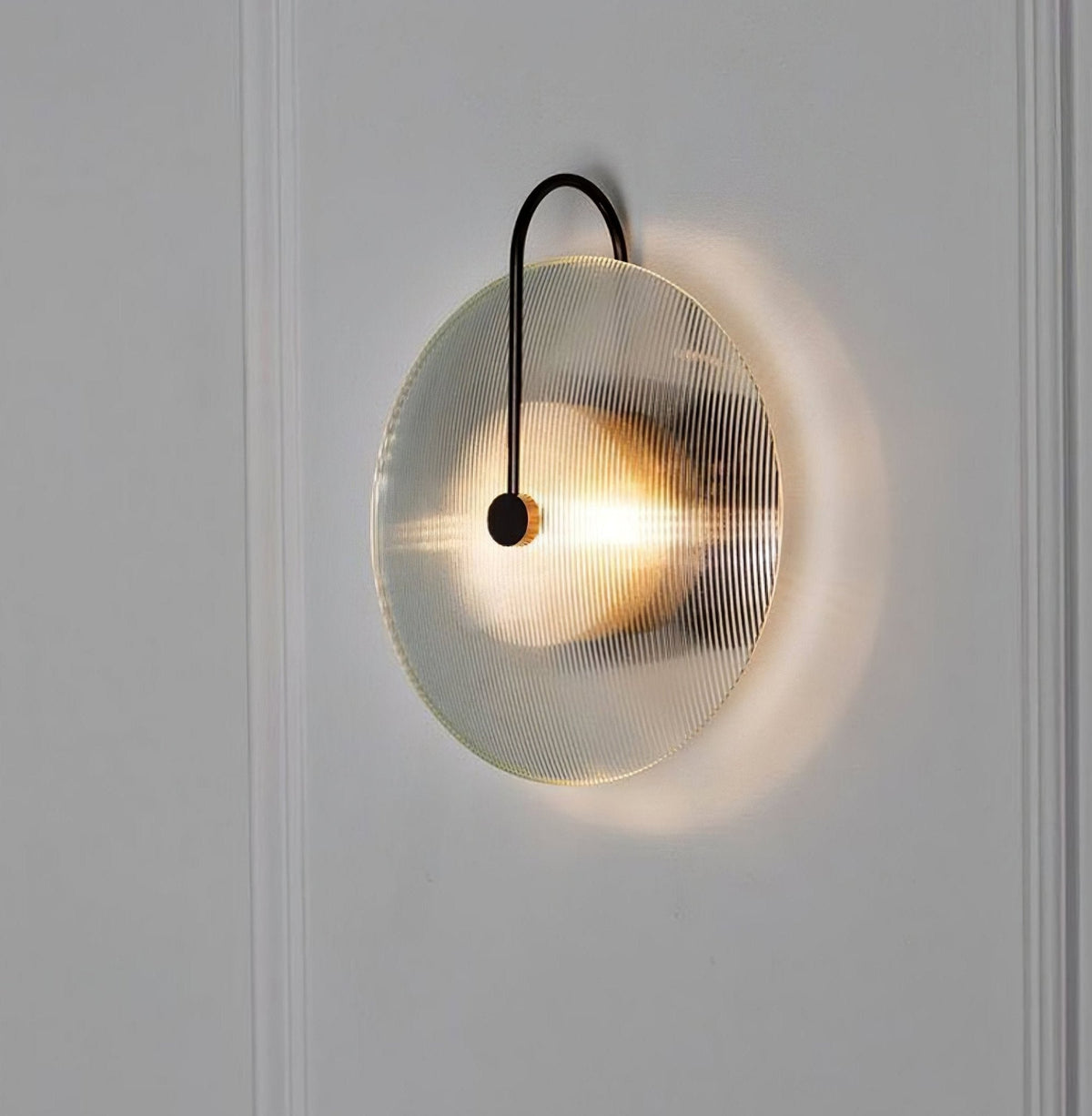 Ivsilan aplique de pared moderno minimalista de vidrio