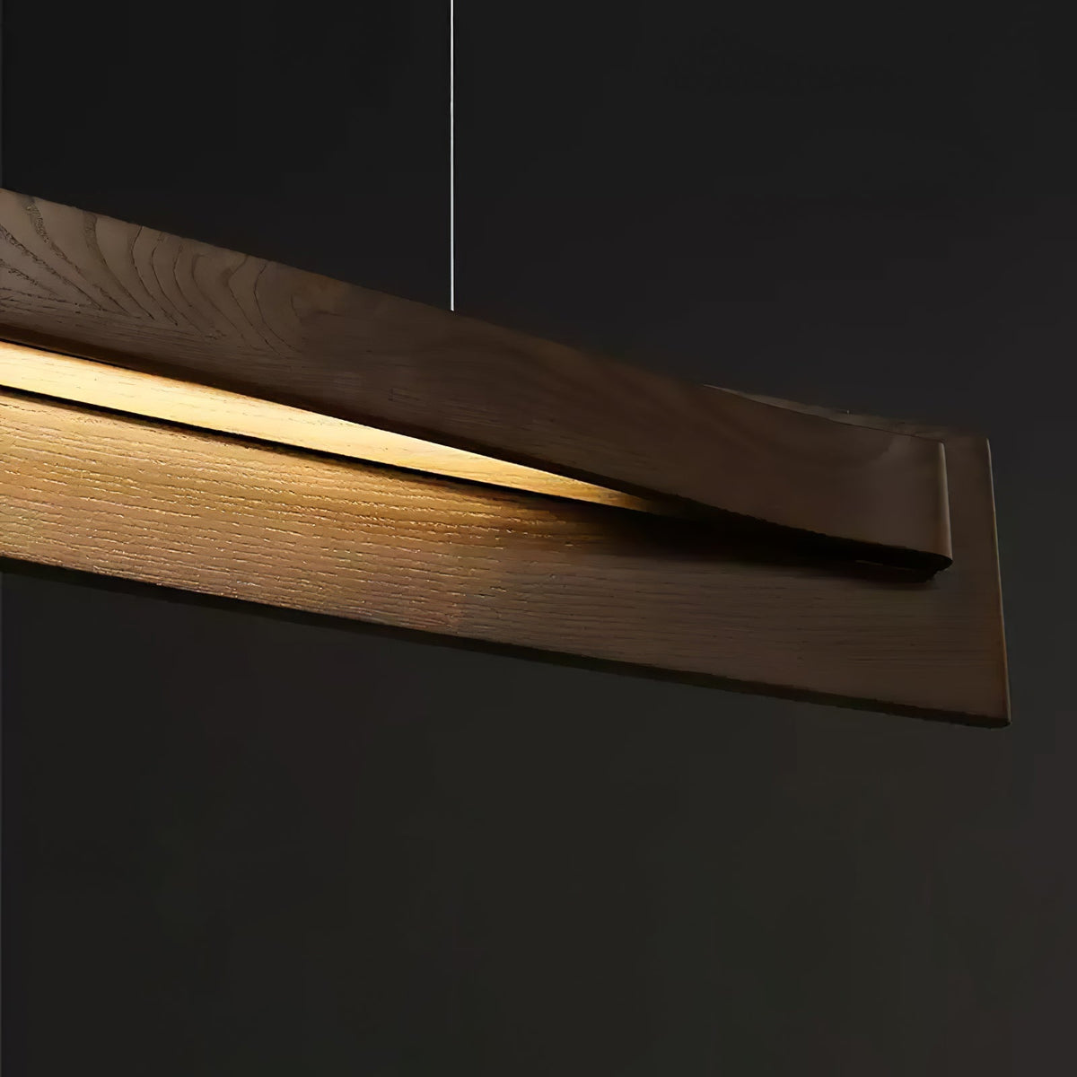 Zaraeyra lámpara colgante minimalista de madera