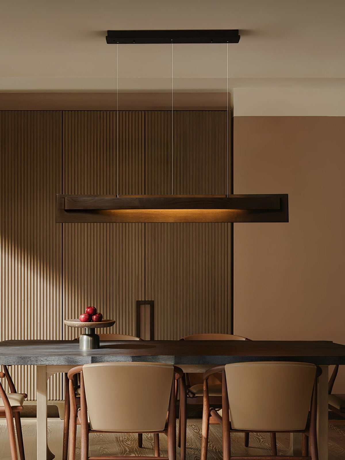 Zaraeyra lámpara colgante minimalista de madera