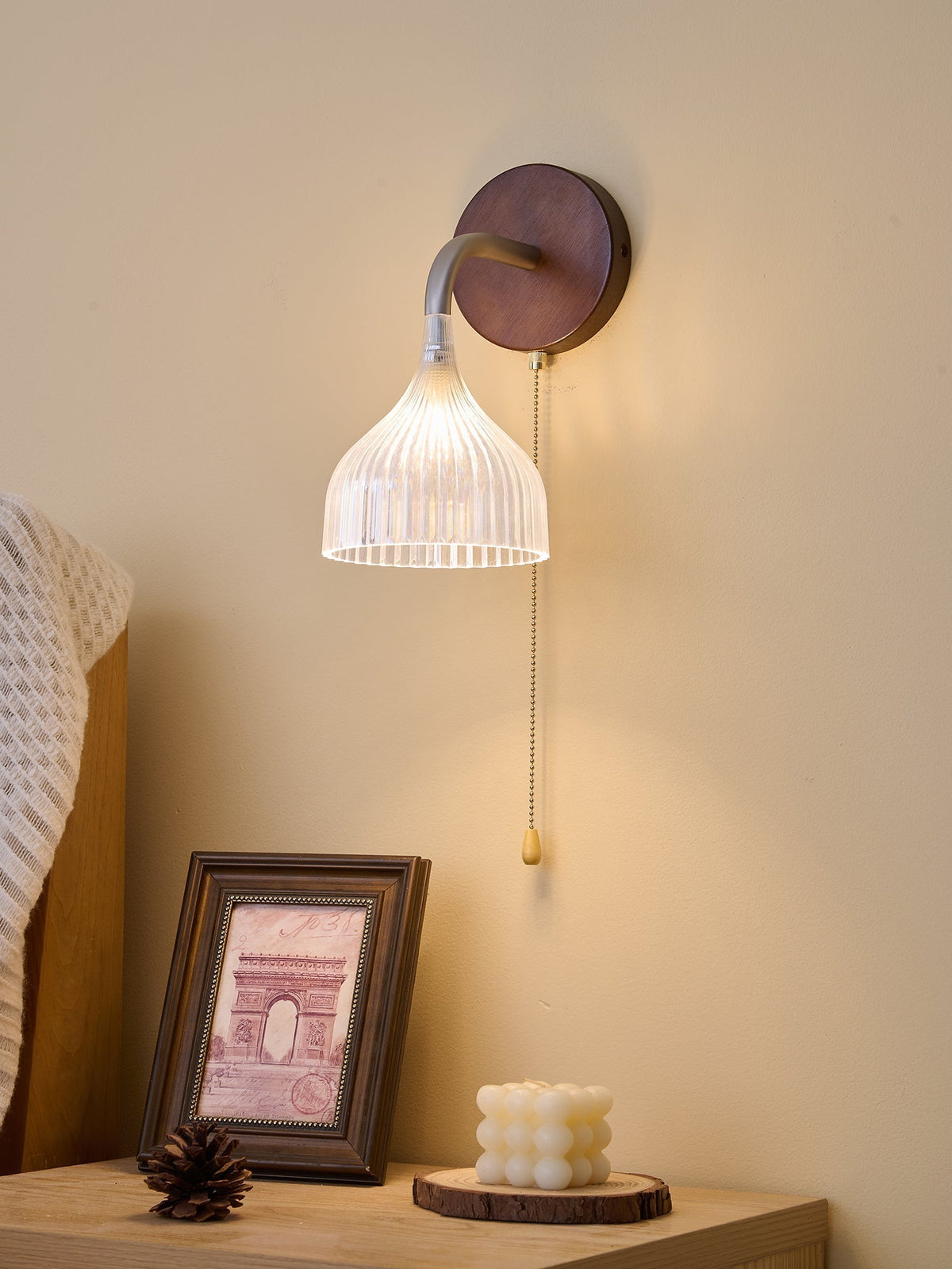 Cimararae aplique de pared elegancia de estilo clásico de madera