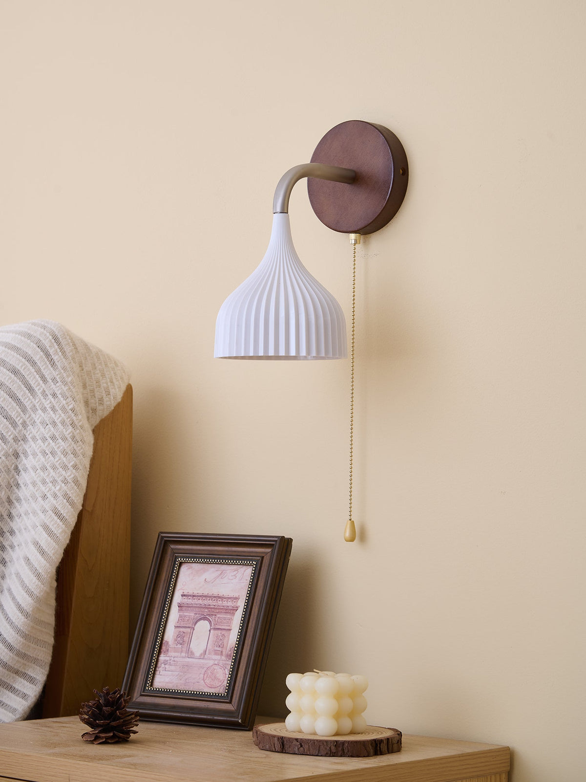 Cimararae aplique de pared elegancia de estilo clásico de madera