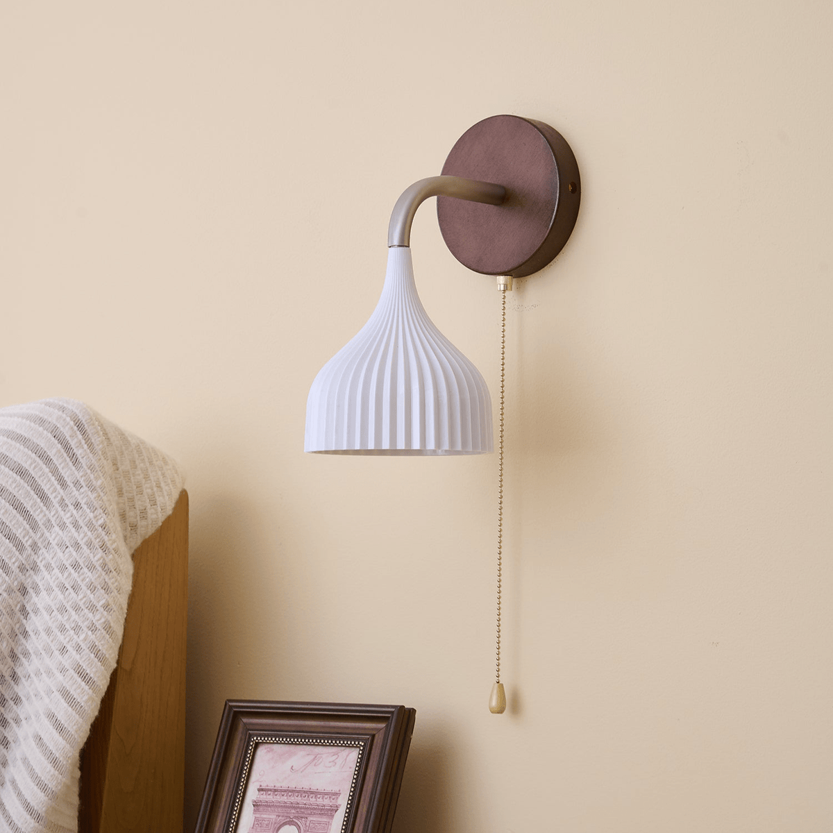 Cimararae aplique de pared elegancia de estilo clásico de madera