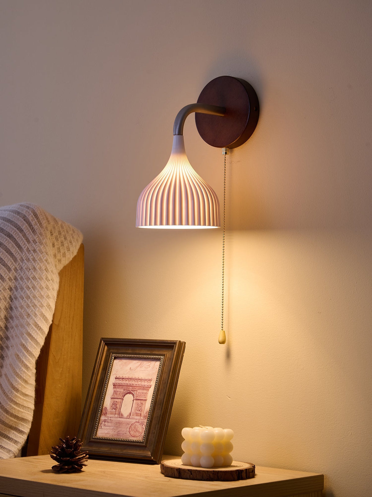 Cimararae aplique de pared elegancia de estilo clásico de madera