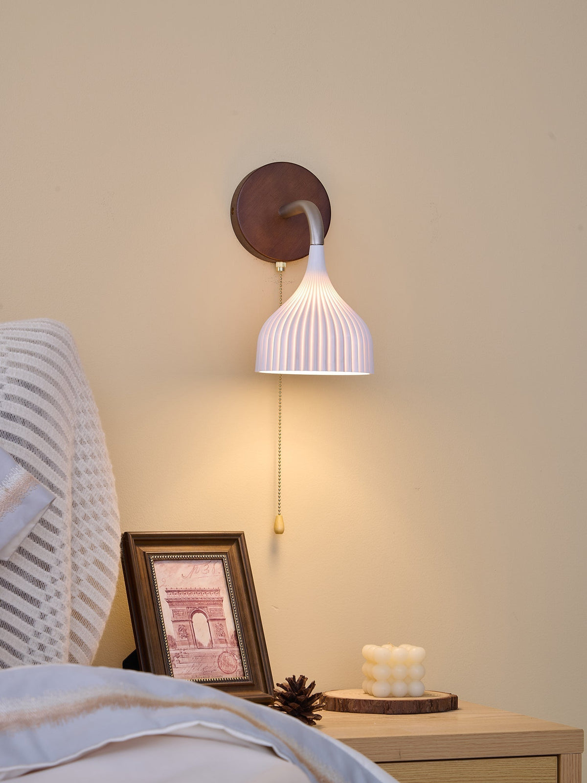 Cimararae aplique de pared elegancia de estilo clásico de madera