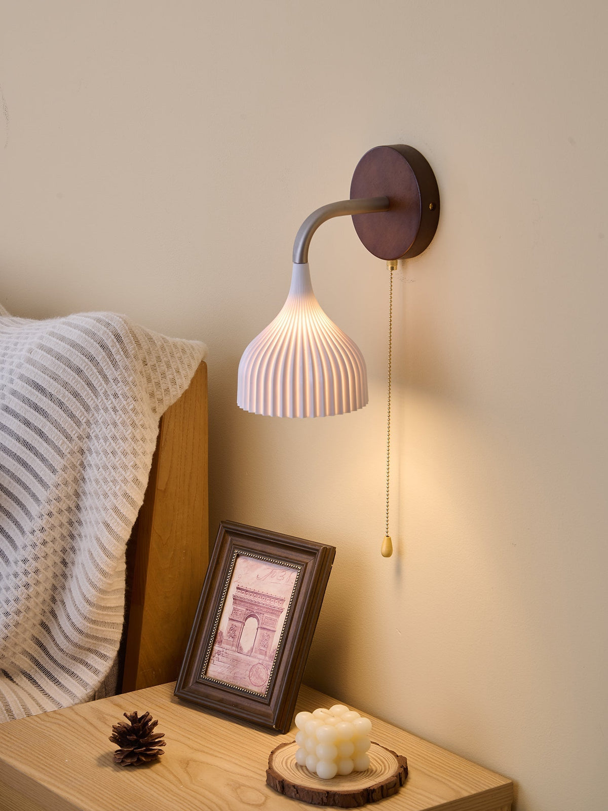 Cimararae aplique de pared elegancia de estilo clásico de madera