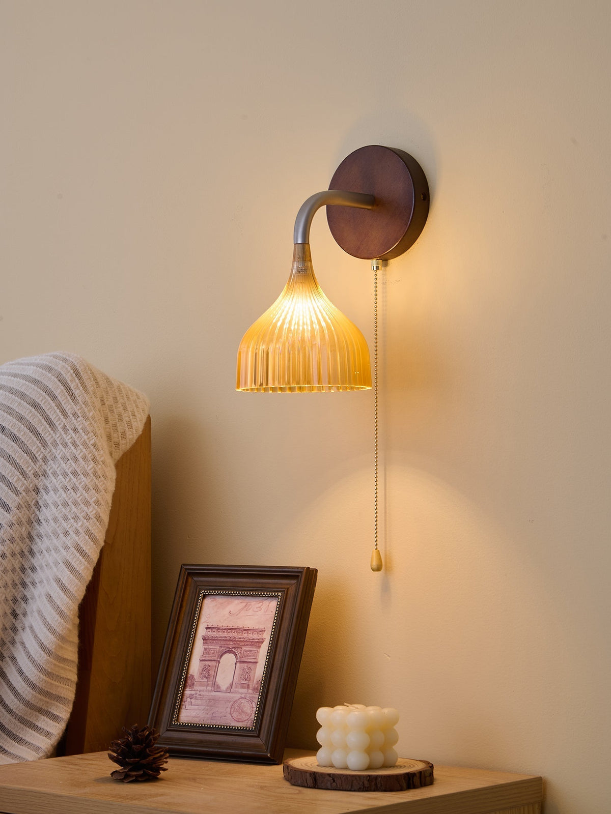 Cimararae aplique de pared elegancia de estilo clásico de madera
