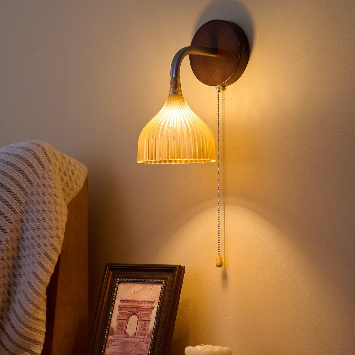 Cimararae aplique de pared elegancia de estilo clásico de madera