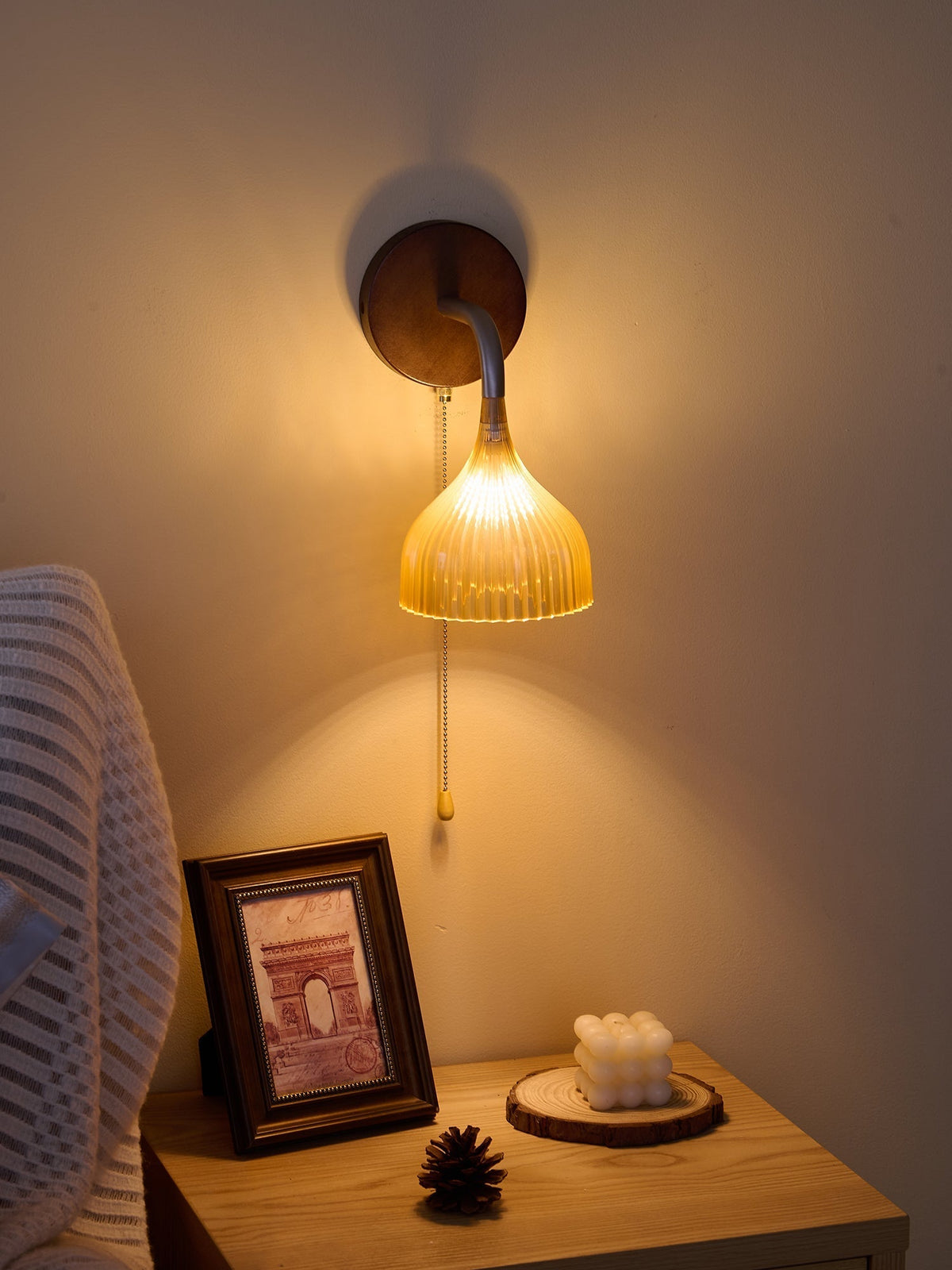 Cimararae aplique de pared elegancia de estilo clásico de madera